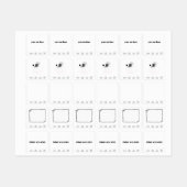 衣類ラベル ラベル (シート)