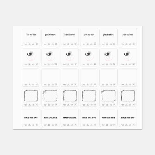 衣類ラベル ラベル (シート)