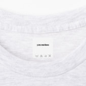 衣類ラベル ラベル (貼付)