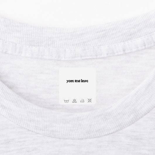 衣類ラベル ラベル (貼付)