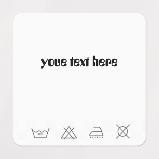 衣類ラベル ラベル (デザイン1)