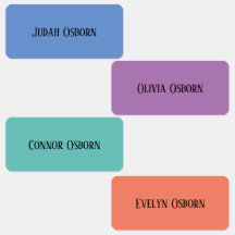 衣類ラベル – 宝石トーン