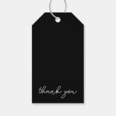 衣類ロシンプルゴモダンつるラベル ギフトタグ (裏面)