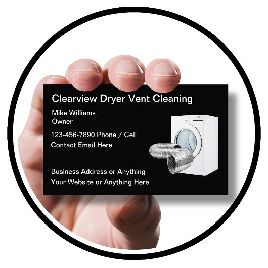 衣類乾燥機の器具排気洗浄 名刺