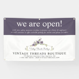 衣類専門店 新型コロナウイルス感染症対策実施 グランドリニューアルオープン 横断幕