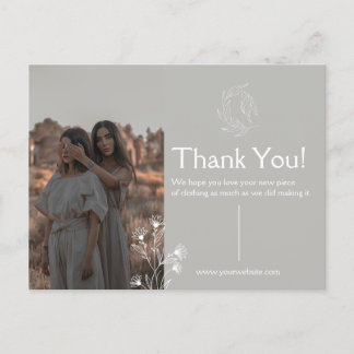 衣類感謝ポストカード ポストカード