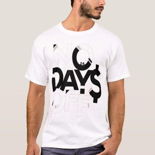 衣類日なし：白黒Tシャツ Tシャツ (正面)