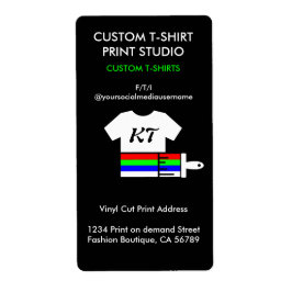 衣類 シャツ ポッド ビニール ラベル