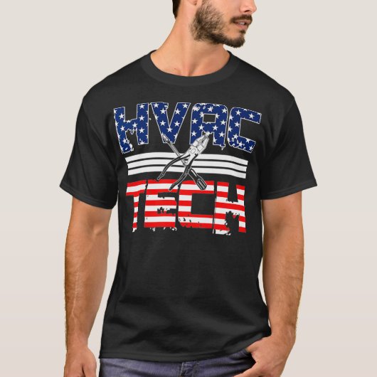 衣類Pの背面のHVAC技術者ギフトデザイン Tシャツ (正面)