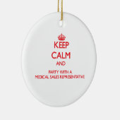 表すためにの平静そしてパーティーを医学の販売保って下さい セラミックオーナメント (右)