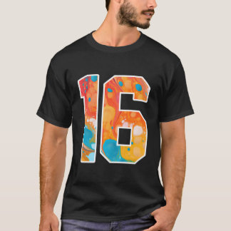 表と裏にプリントできる16色のカラフルなスポーツチームナンバー Tシャツ