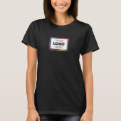 表と裏にロゴが入ったビジネスプロモTシャツ Tシャツ (正面)