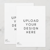 表と裏の招待カード 招待状 (正面/裏面)