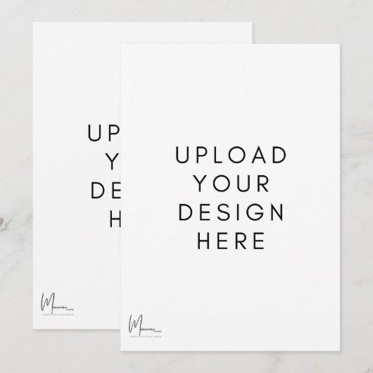 表と裏の招待カード 招待状 (正面/裏面)