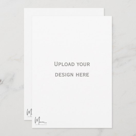 表と裏の招待状カード 招待状 (正面/裏面)