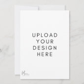 表と裏の招待状カード 招待状 (裏面)