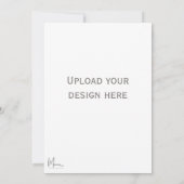 表と裏の招待状 招待状 (裏面)