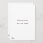 表と裏の招待状 招待状 (正面/裏面)