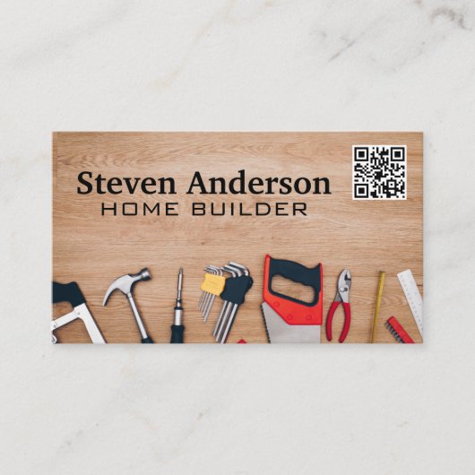 表のハードウェアツール | QRコード 名刺 (正面)