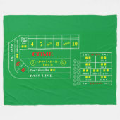 表のフルブランケット付きCraps表デザイン フリースブランケット (正面(横))