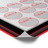 表の位置マップ(水平) ポスター (角)