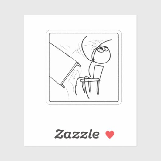 表の反転ミーム シール (シート)