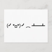 表の反転Ascii絵文字の反転 ポストカード (正面)