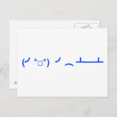 表の反転Emoticonミーム ポストカード (正面/裏面)