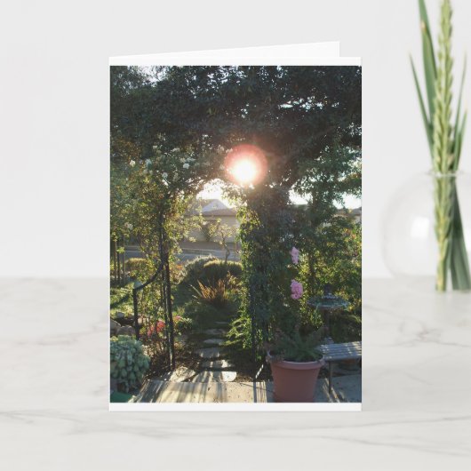 表の庭のファンタジー カード (正面)