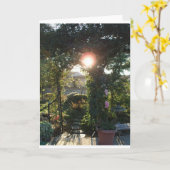 表の庭のファンタジー カード (黄色い花)