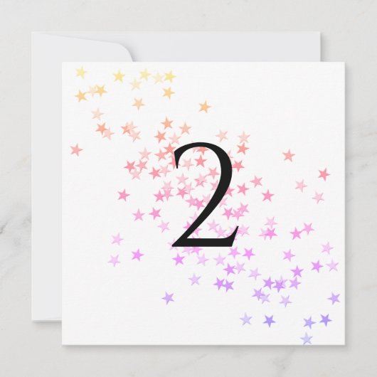 表の数字の星 シーズンカード (正面)