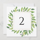 表の番号の緑縁ど色 シーズンカード (裏面)