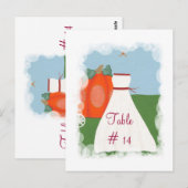 表の番号はがき、プリンセス結婚の ポストカード (正面/裏面)