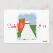 表の番号はがき、プリンセス結婚の ポストカード (裏面)