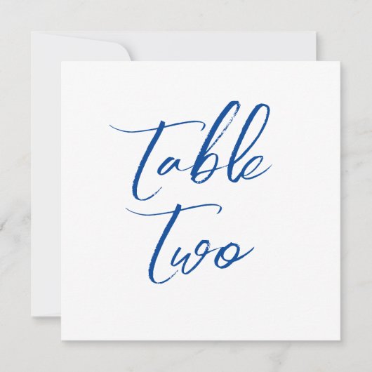 表の番号縁どフローラシンプルエレガント青 シーズンカード (正面)