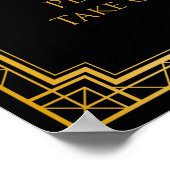 表の結婚署名 | Gatsbyアールデコ ポスター (角)