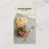 表の設定Personal Chefの写真カスタムQRコード 名刺 (正面)