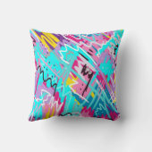 表はっきりした現抽象芸術プリント クッション (裏面)