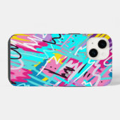 表はっきりした現抽象芸術プリント iPhoneケース (裏面横)