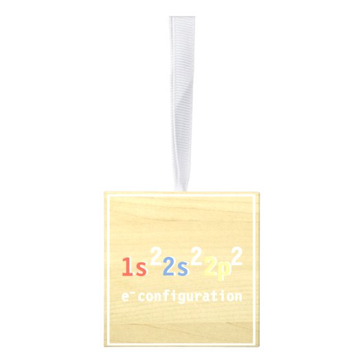 表アルファベットブロックカーボン教育C キューブオーナメント (右)