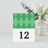 表アーガイル番（緑） ポストカード (スタンド正面)