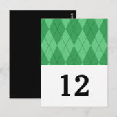 表アーガイル番（緑） ポストカード (正面/裏面)