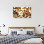 表エレガントで姿を食べる キャンバスプリント (インサイチュ (寝室))