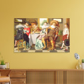 表エレガントで姿を食べる キャンバスプリント (インサイチュ (リビング))