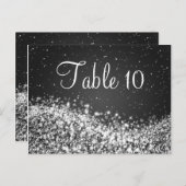 表エレガント番きらめく波形 ポストカード (正面/裏面)