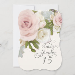 表エレガント番カードのバラを拡張した葉と 招待状