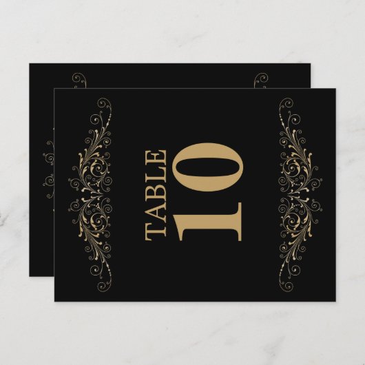 表エレガント番カード ポストカード (正面/裏面)