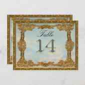 表エレガント番号カード ポストカード (正面/裏面)