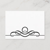 表エレガント番号座席表 プレイスカード (裏面)