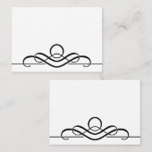 表エレガント番号座席表 プレイスカード (正面/裏面)